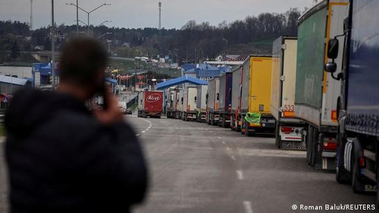 блокада українських вантажівок на кордоні з Польщєю