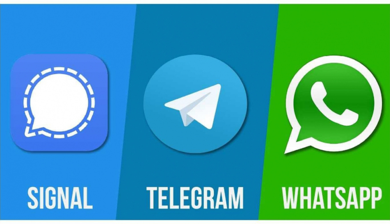 Соціальні мережі Telegram, What'sApp, Signal