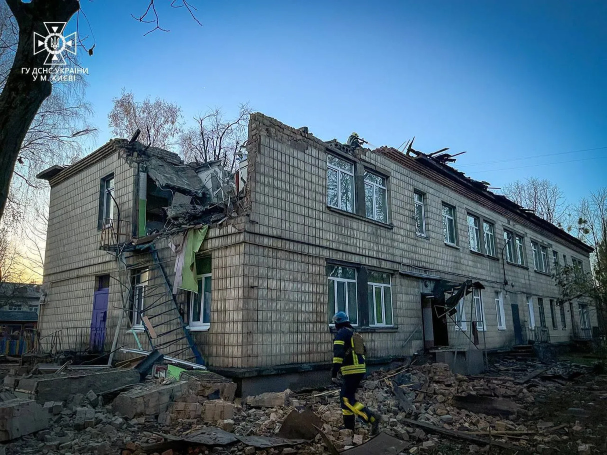 наслідки ракетної атаки на Київ 25.11.23