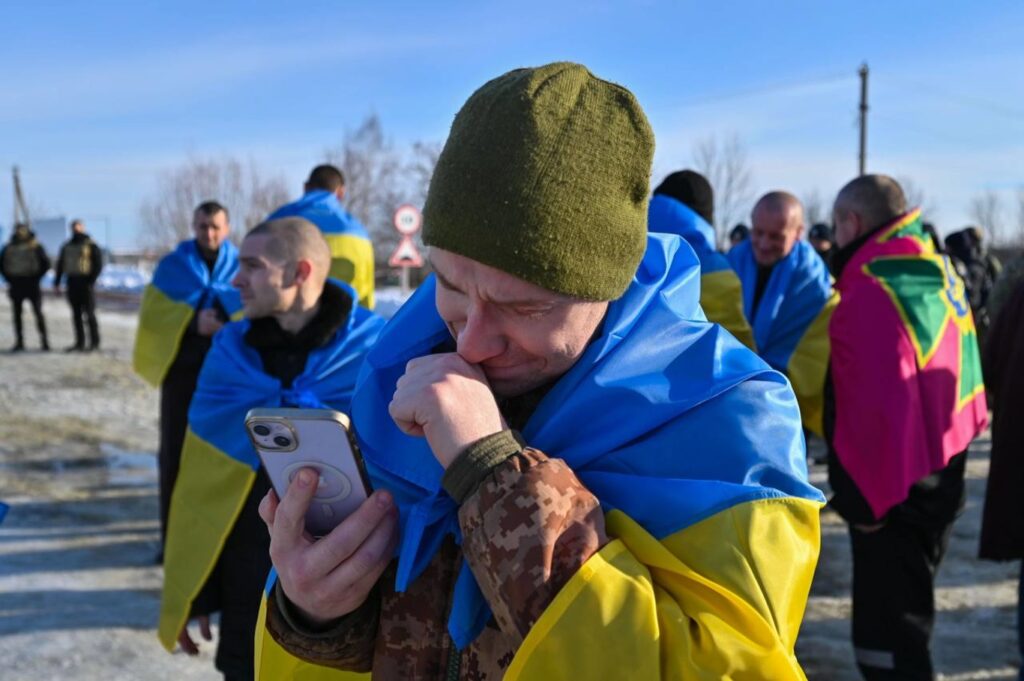 українській солдат, повернений з полону