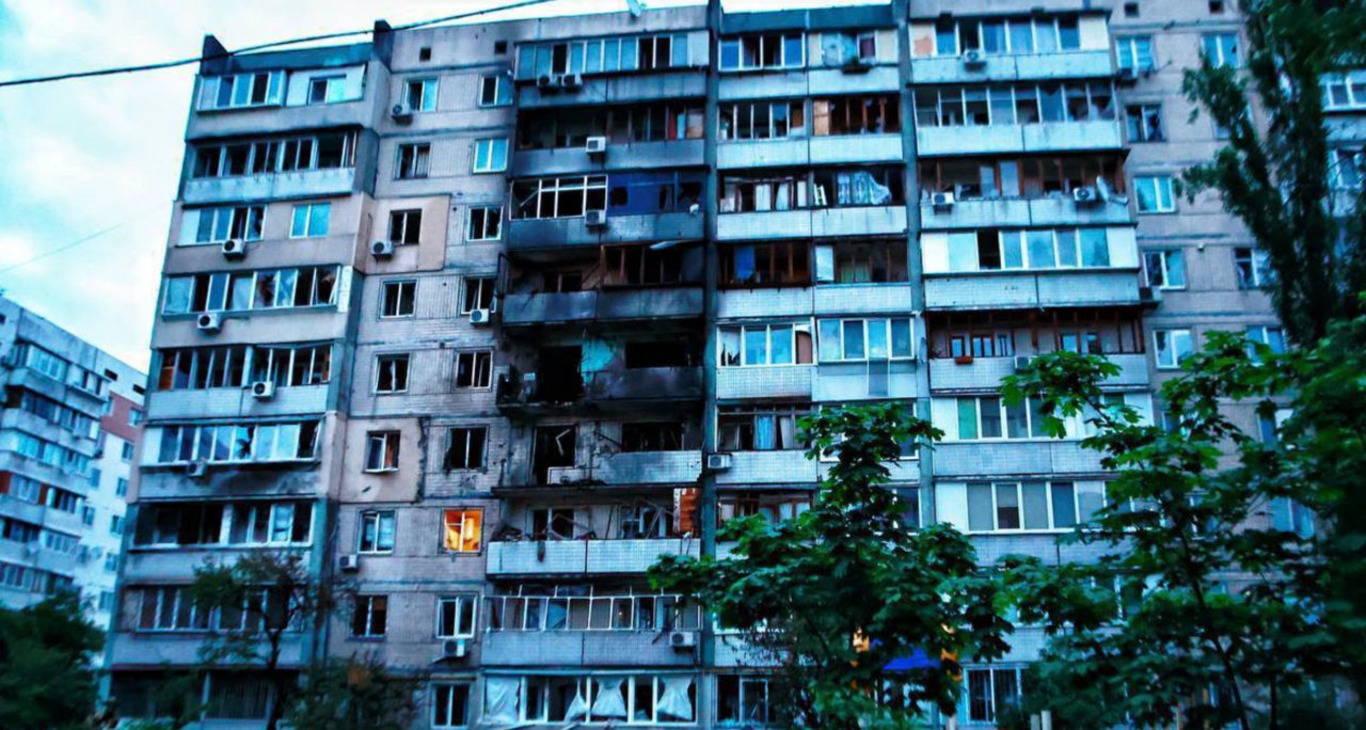 наслідки ракетної атаки у Києві