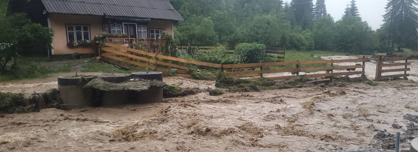 повінь у румунському селі