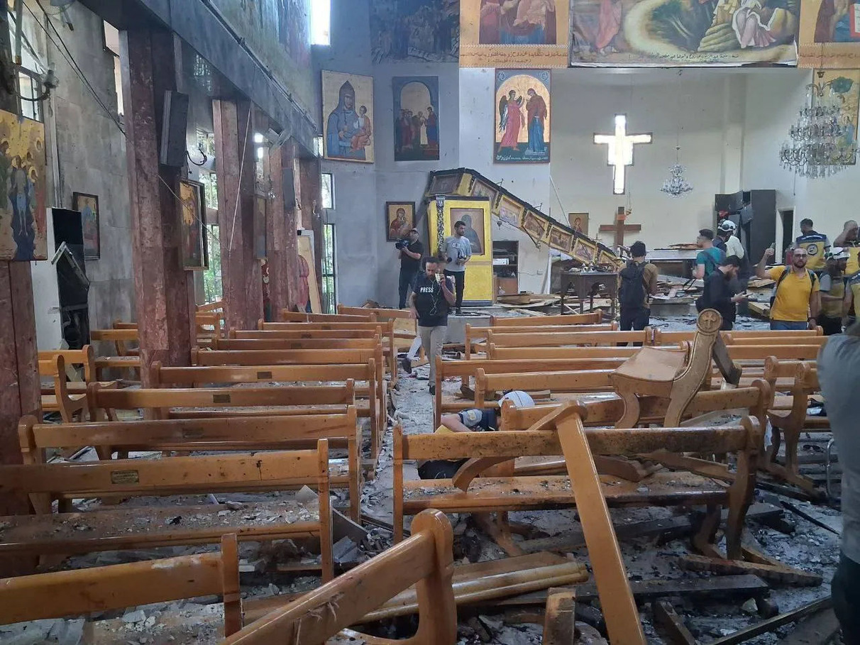 пошкодження у церкві внаслідок теракту