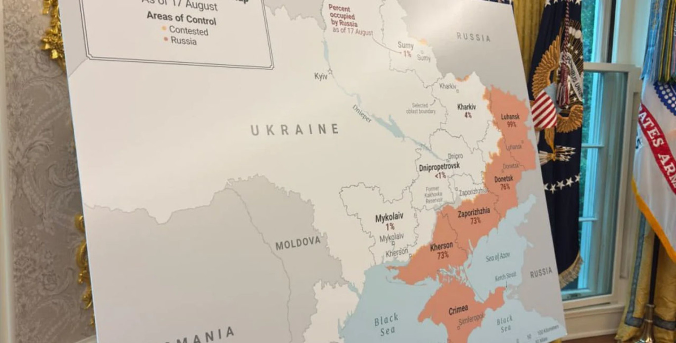 мапа України з окупованими теріторіями