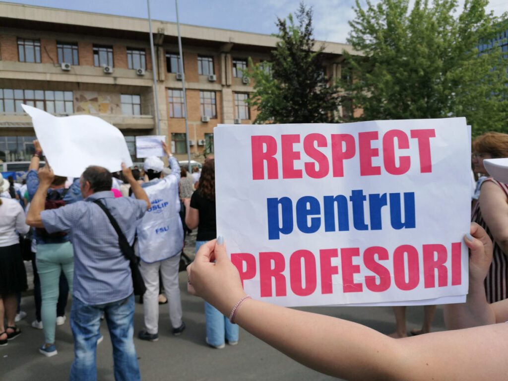 страйк вчителів в Румунії