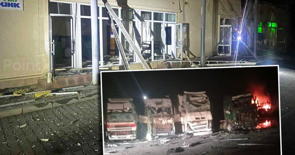 наслідки ракетної атаки на КПП "Орлівка"