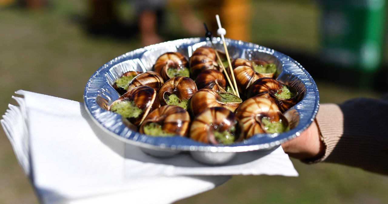 равлики у вигляді страви