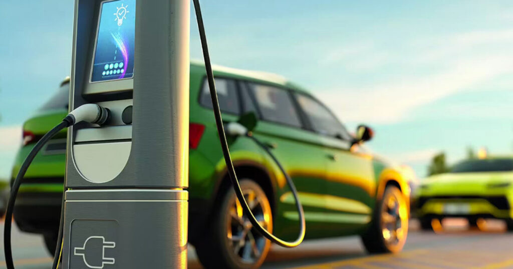 елктрокар на заправці