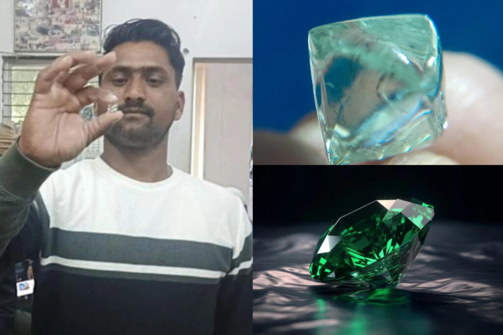 чоловік із діамантом