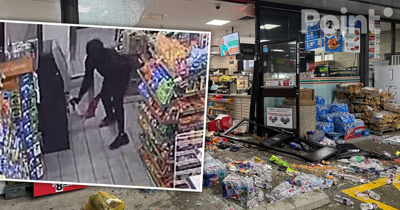 грабіжники у супермаркеті