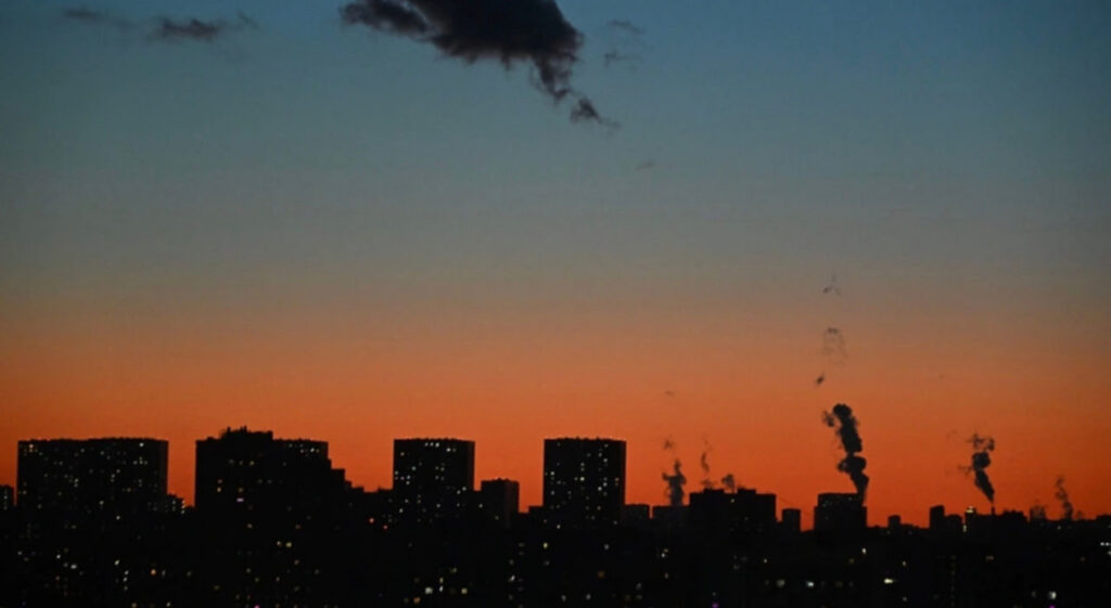 панорама вечірнього міста