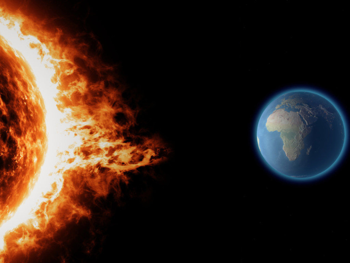 вид магнітньої бурі з космосу