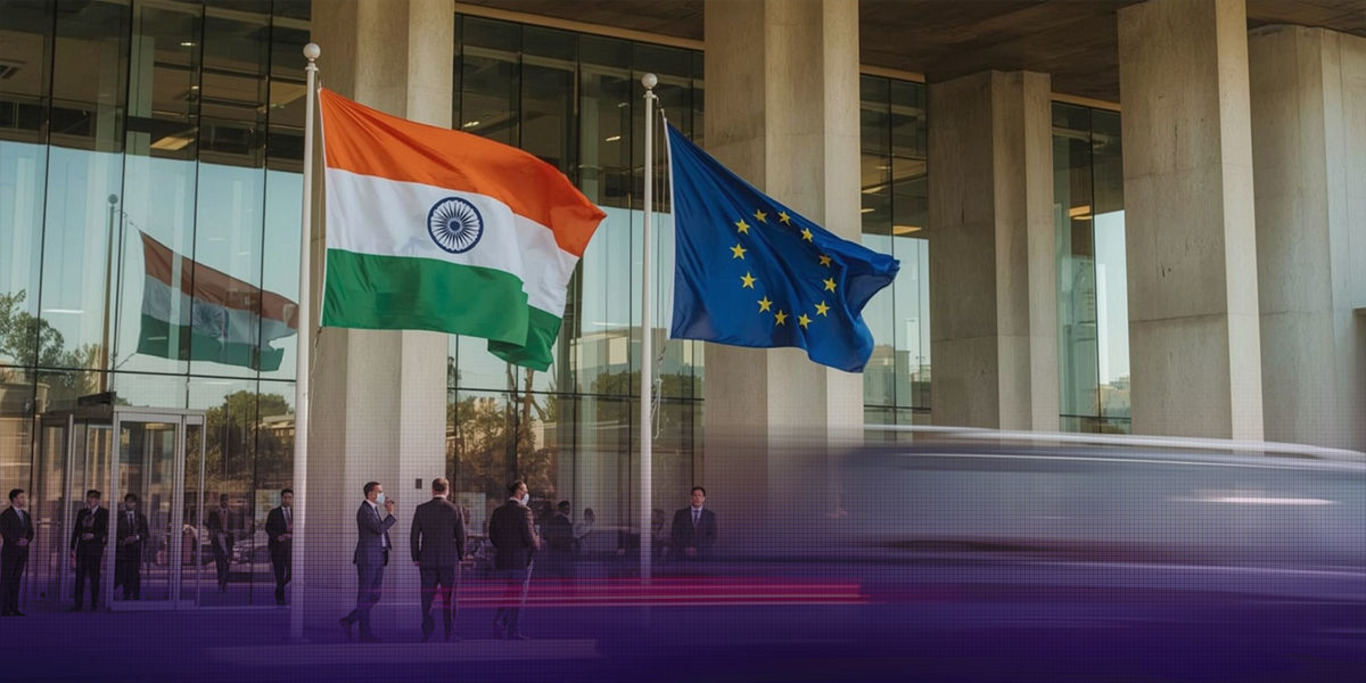 прапори Індії та ЄС