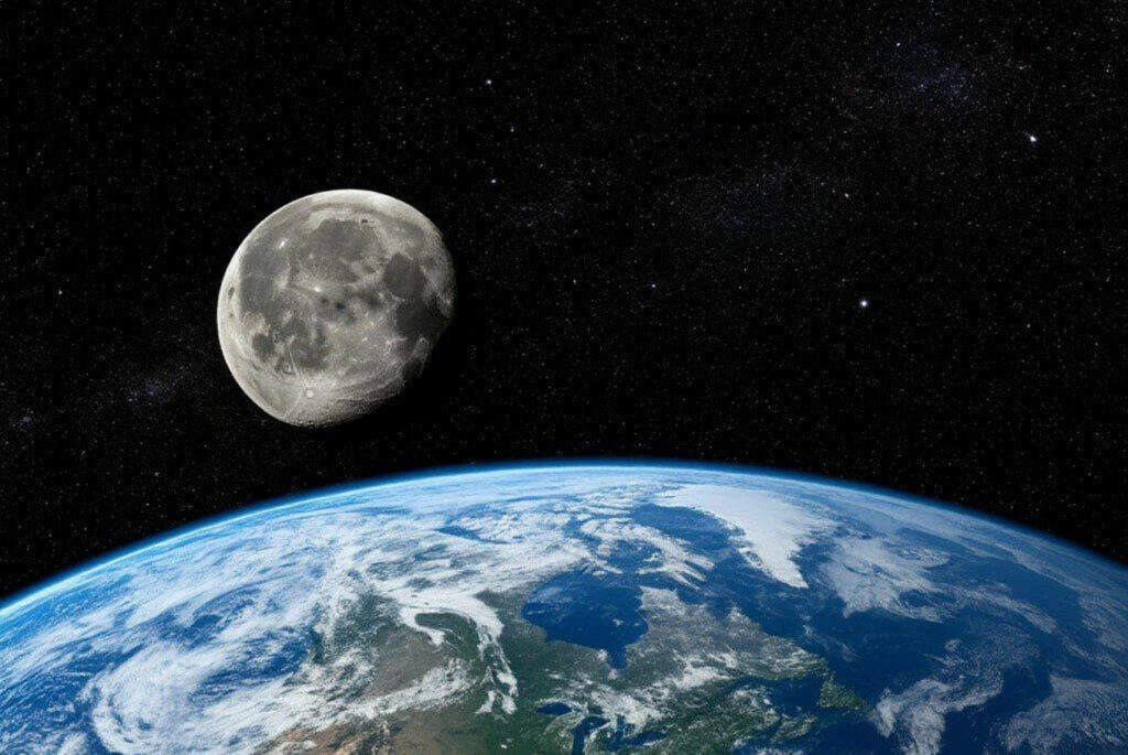 Місяць у космосі