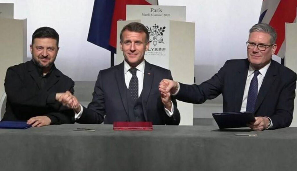 Зеленський Макрон і Мерц