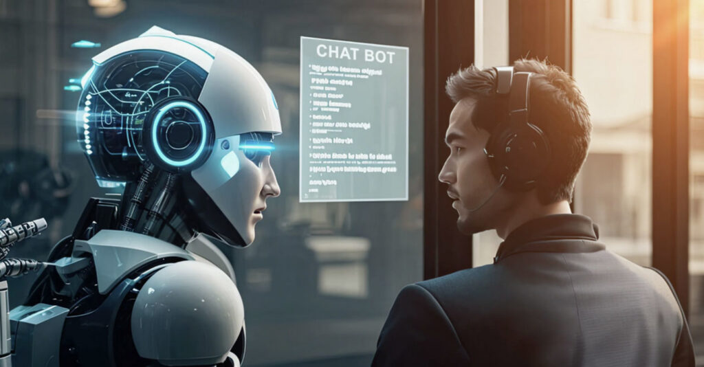 робот ШІ і людина