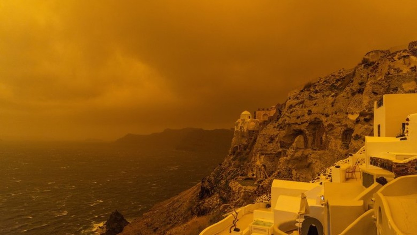 піщана буря на острові Крит