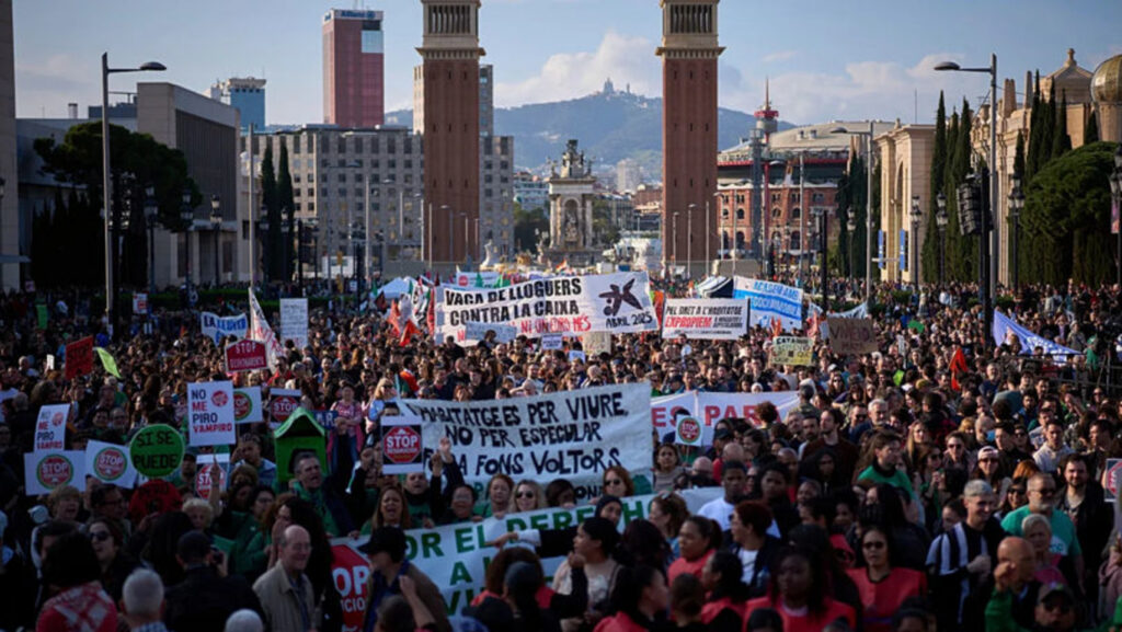 протест в Мадриді