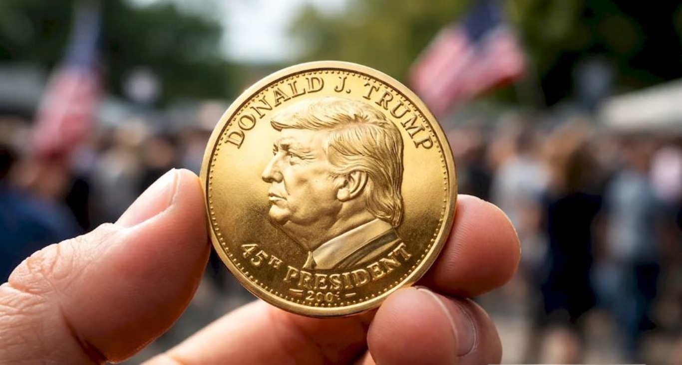 монета із зображенням Трампа