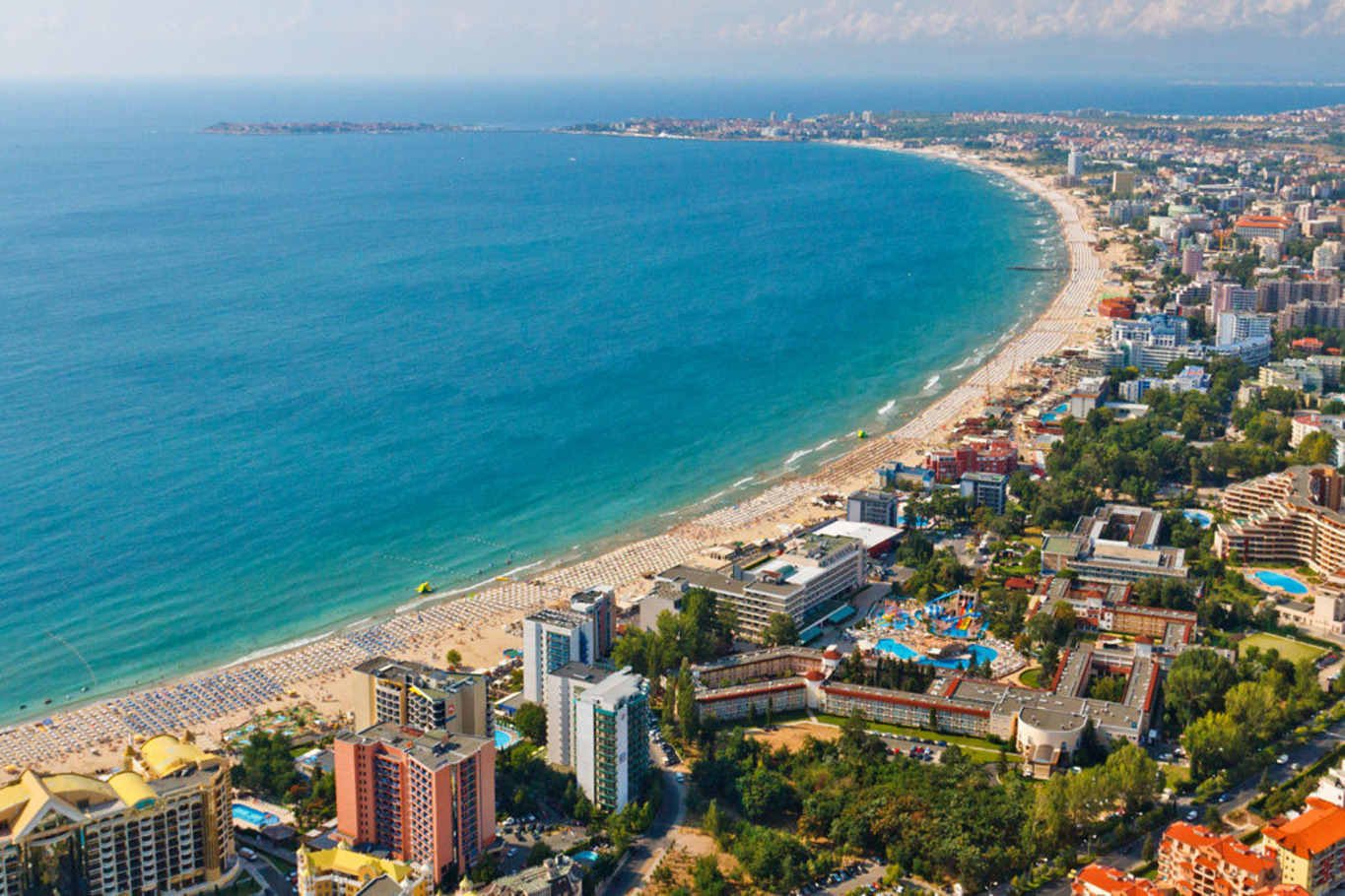 панорама курорту в Болгарії