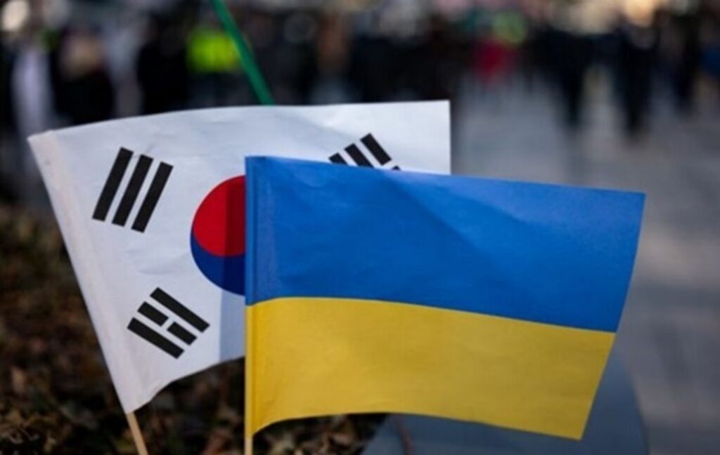 прапори Південної Кореї та України