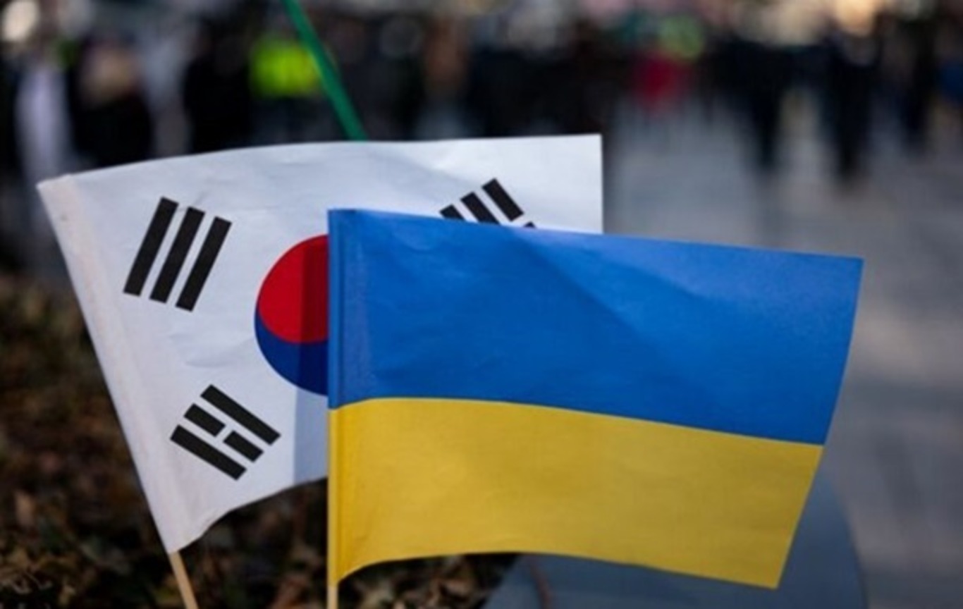 прапори Південної Кореї та України